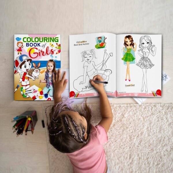 Colouring Book of Girls | Colouring Books For Children | Kids Colouring Book - Image 4
