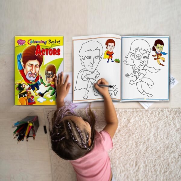 Colouring Book of Actors | Colouring Books For Children | Kids Colouring Book - Image 8