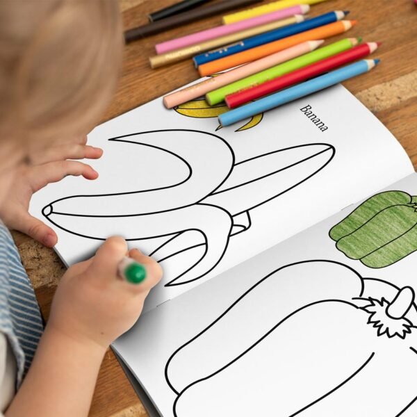 Fruits & Vegetables | '0' Level Colouring Books | Kids Colouring Books - Image 8