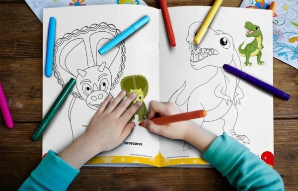 Colouring Book of Dinosaurs | Colouring Books For Children | Kids Colouring Book - Image 6