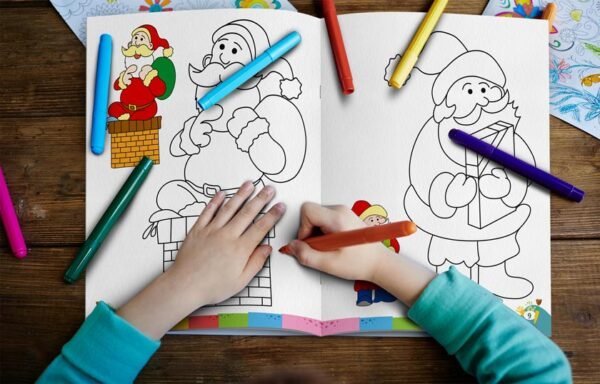 Colouring Book of Santa Claus | Colouring Books For Children | Kids Colouring Book - Image 6