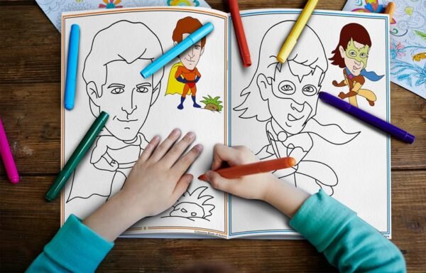 Colouring Book of Actors | Colouring Books For Children | Kids Colouring Book - Image 6