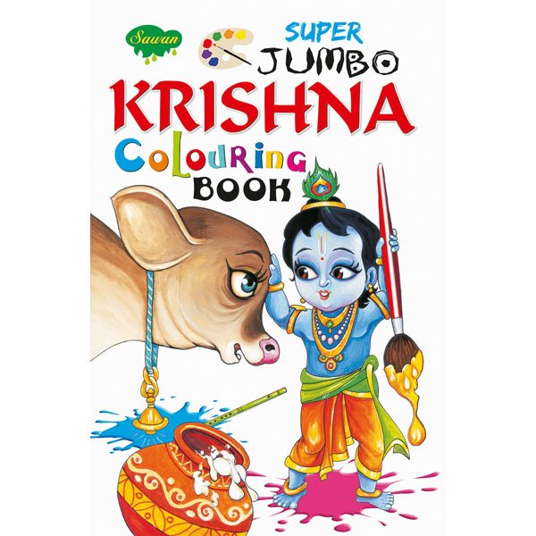 Super Jumbo Krishna Colouring Book - Sawan Books Super Jumbo Krishna Colouring Book - Sawan Books