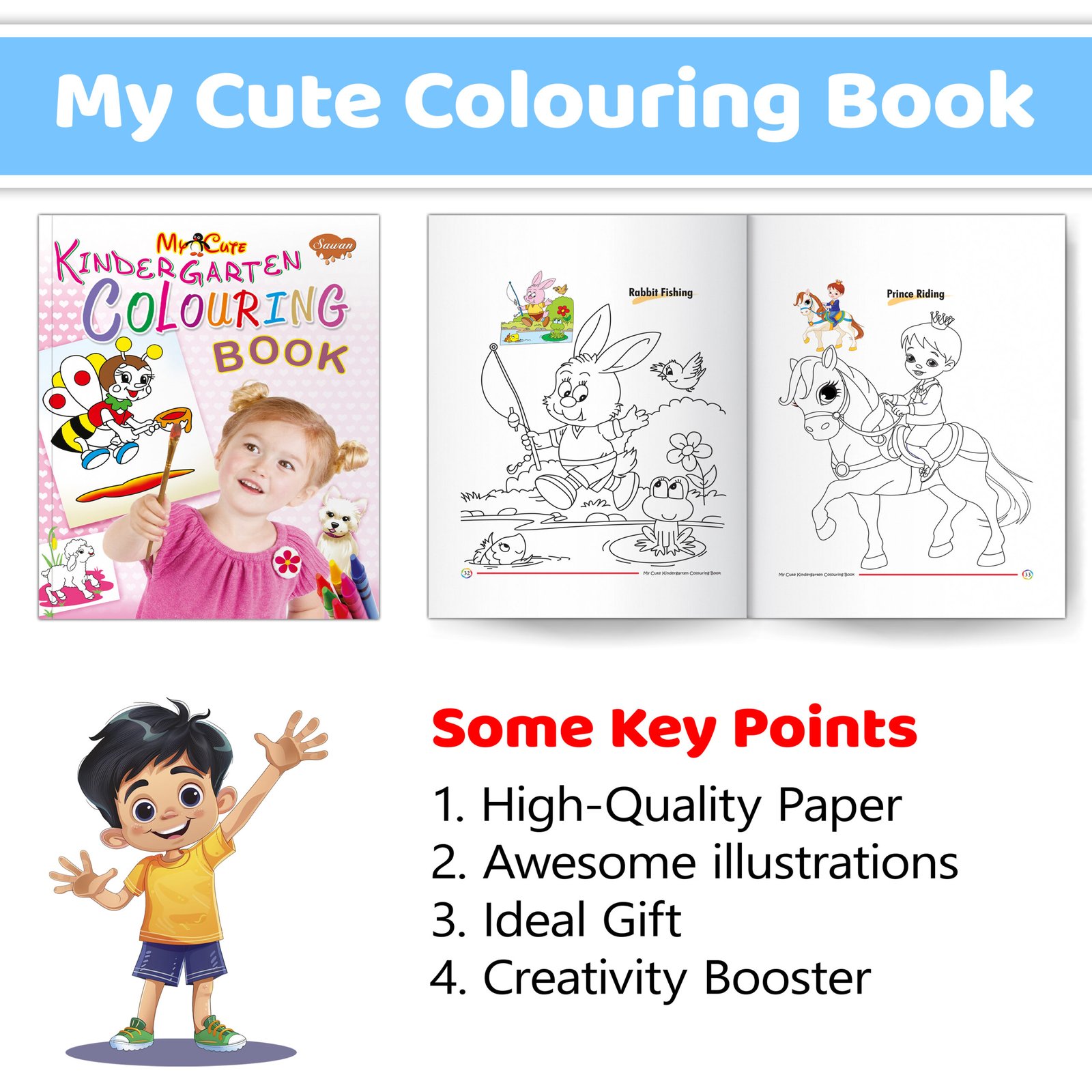 My Cute Kindergarten Colouring Book - Image 5
