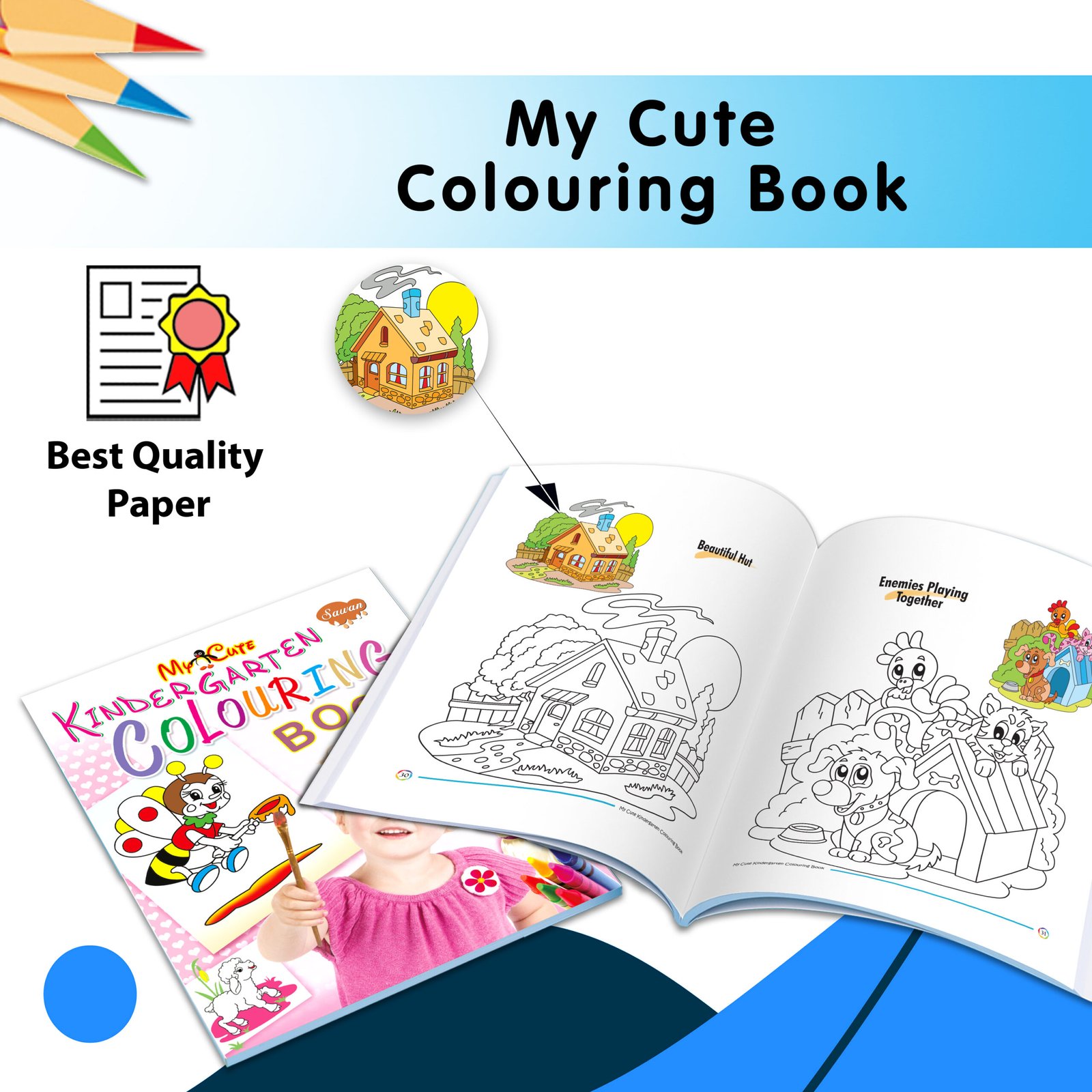 My Cute Kindergarten Colouring Book - Image 6