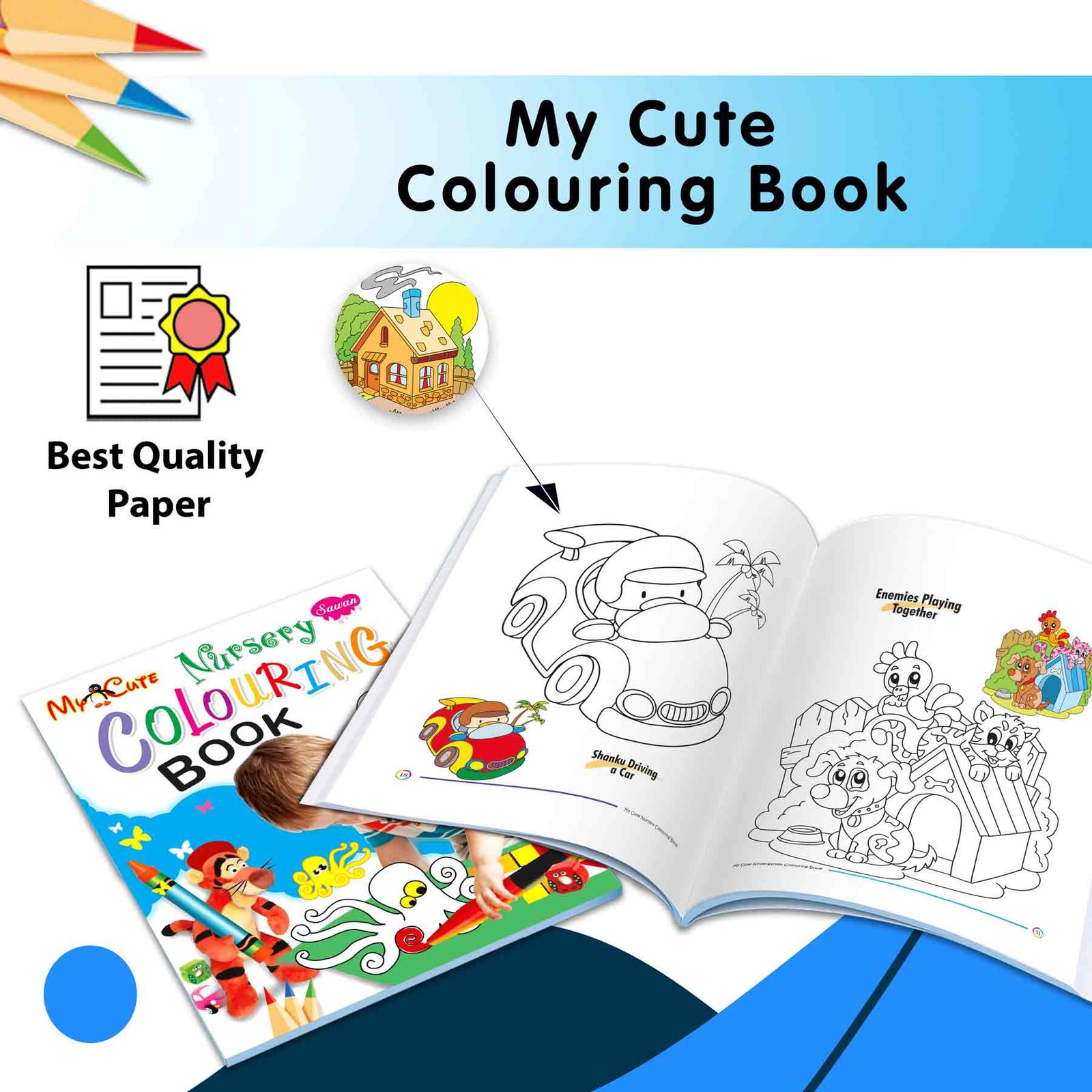 My Cute Nursery Colouring Book - Image 6