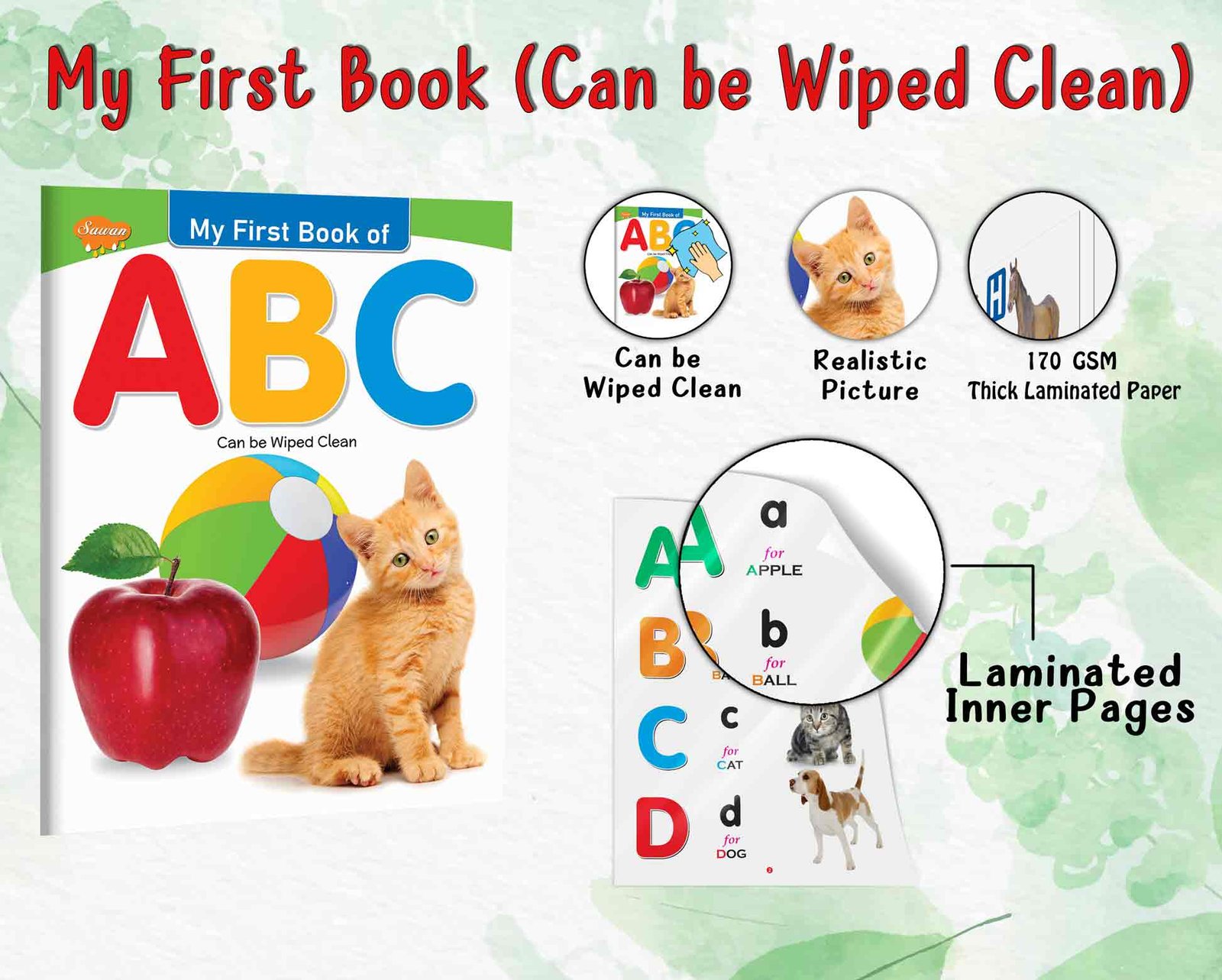 My First Book (Can be Wiped clean) |My First Book of ABC - Image 7