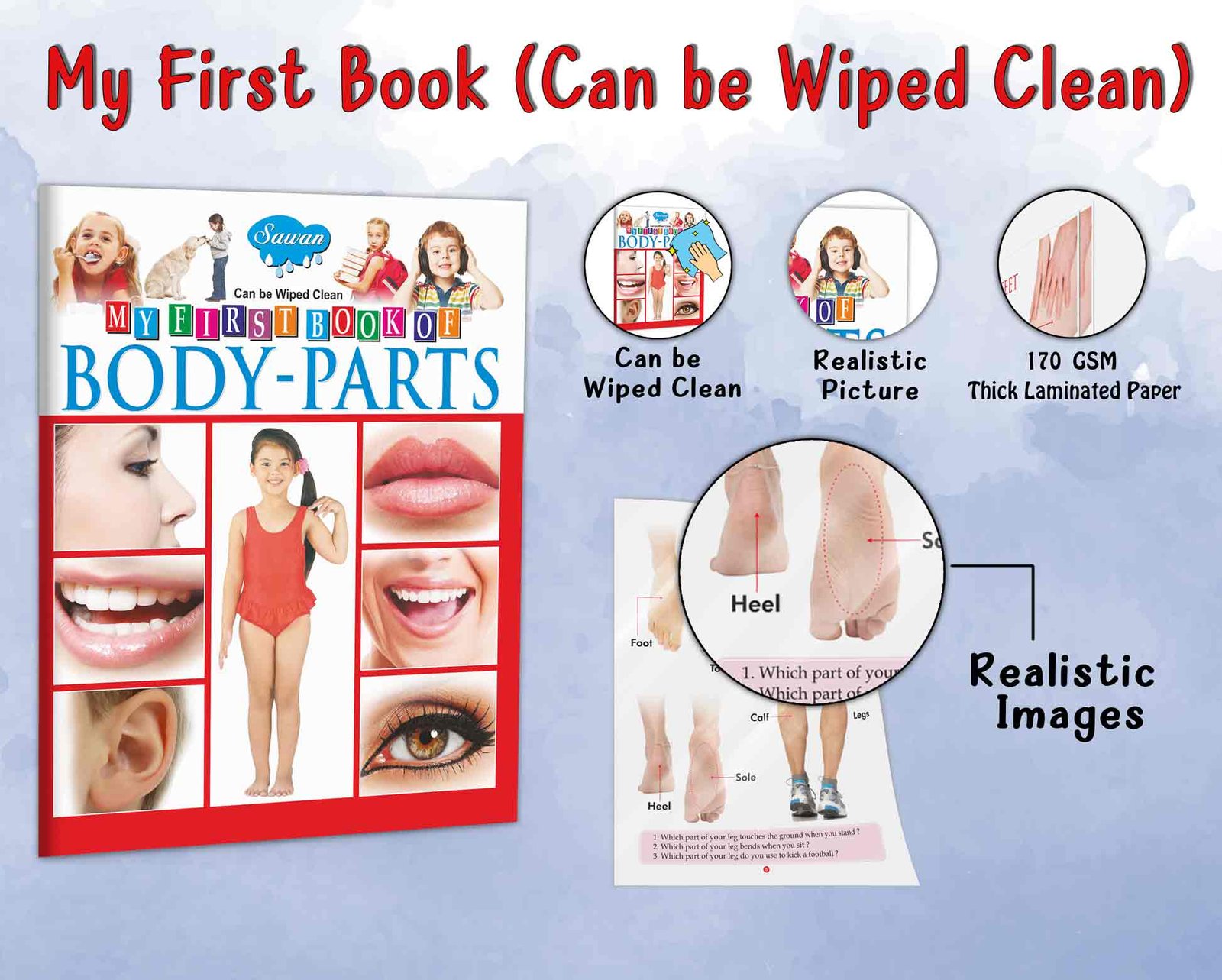 My First Book of Body Parts | My First Book (Can be Wiped Clean) - Image 7