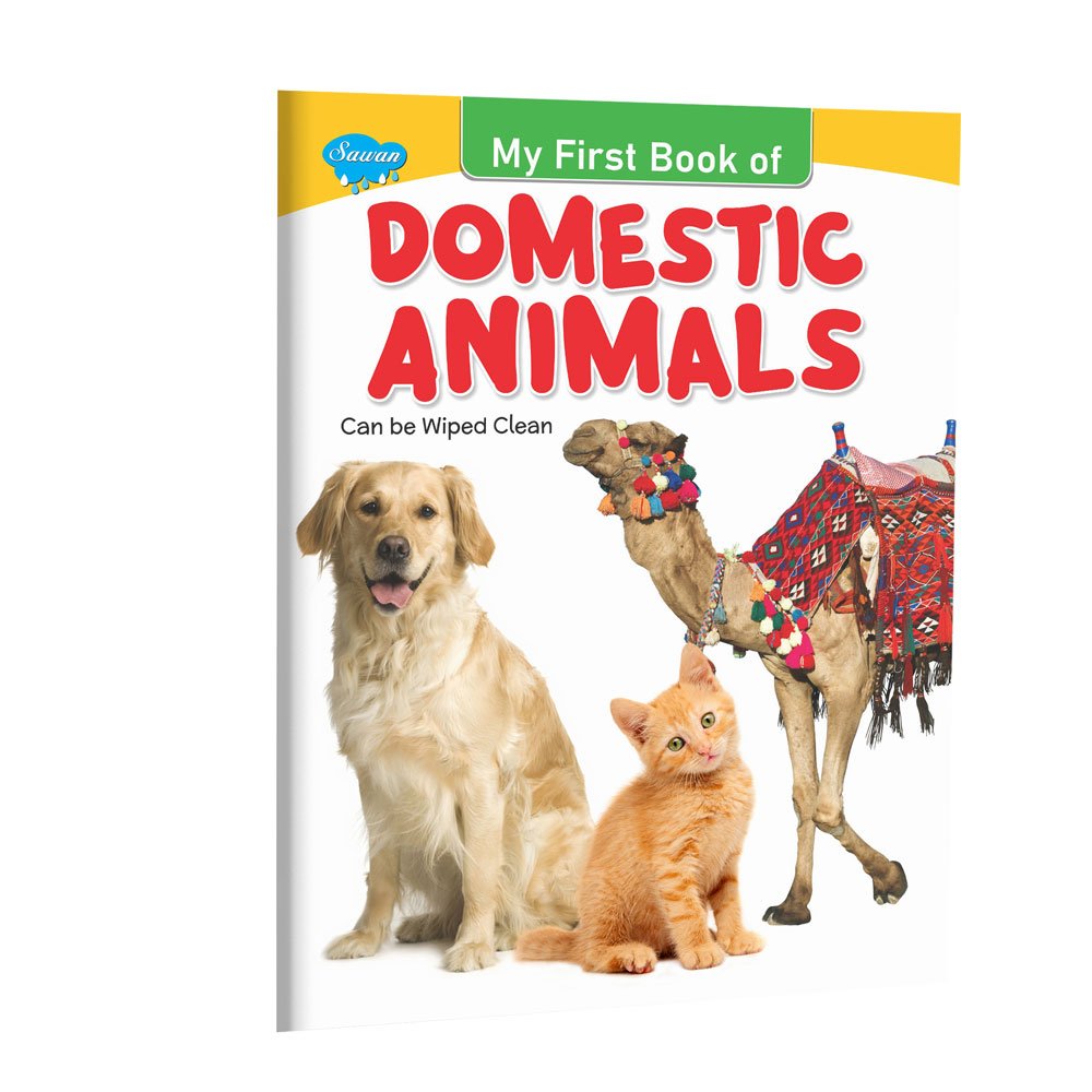 My First Domestic Animals Wipe Clean Book Kids Domestic Animals Picture Book Domestic Animals Activity Book for Kids My First Domestic Animal Book Kids Domestic Animals Learning Book