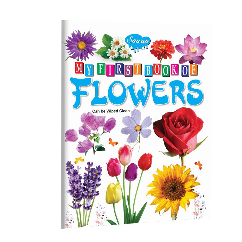 My First Flowers Wipe Clean Book Flowers Learning Book for Kids My First Flower Book My First Nature Learning Book