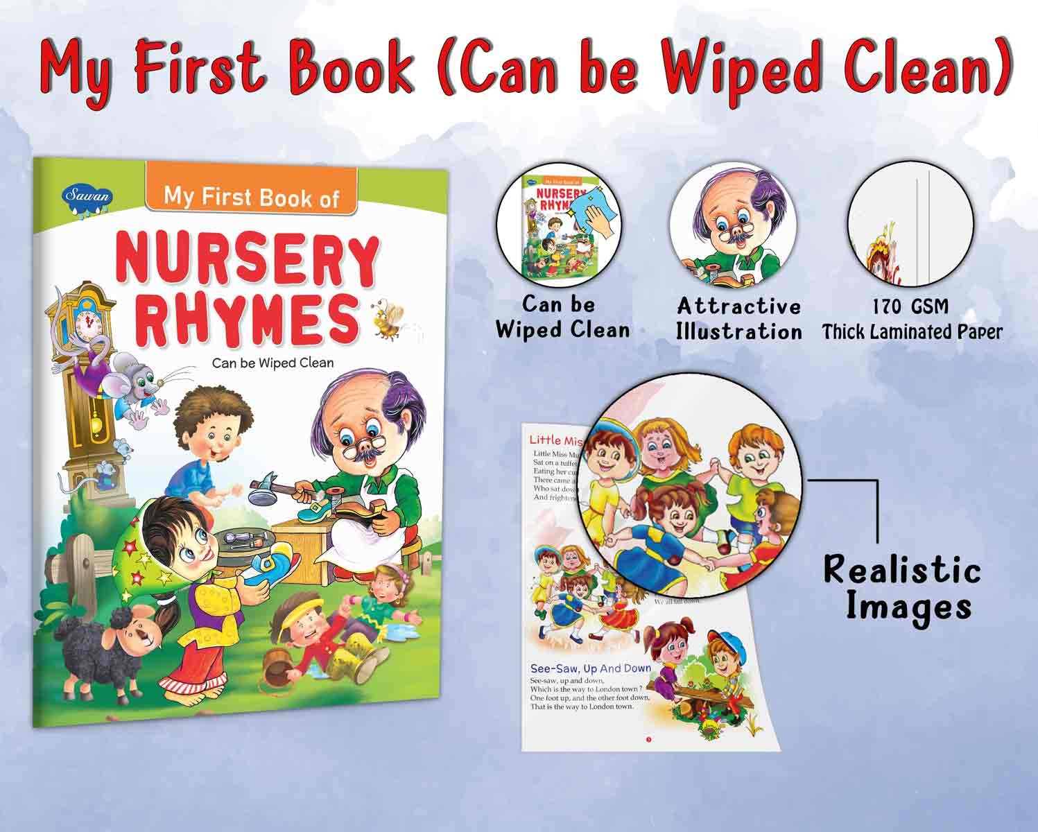 My First Book of Nursery Rhymes | My First Book (Can be Wiped Clean) - Image 7