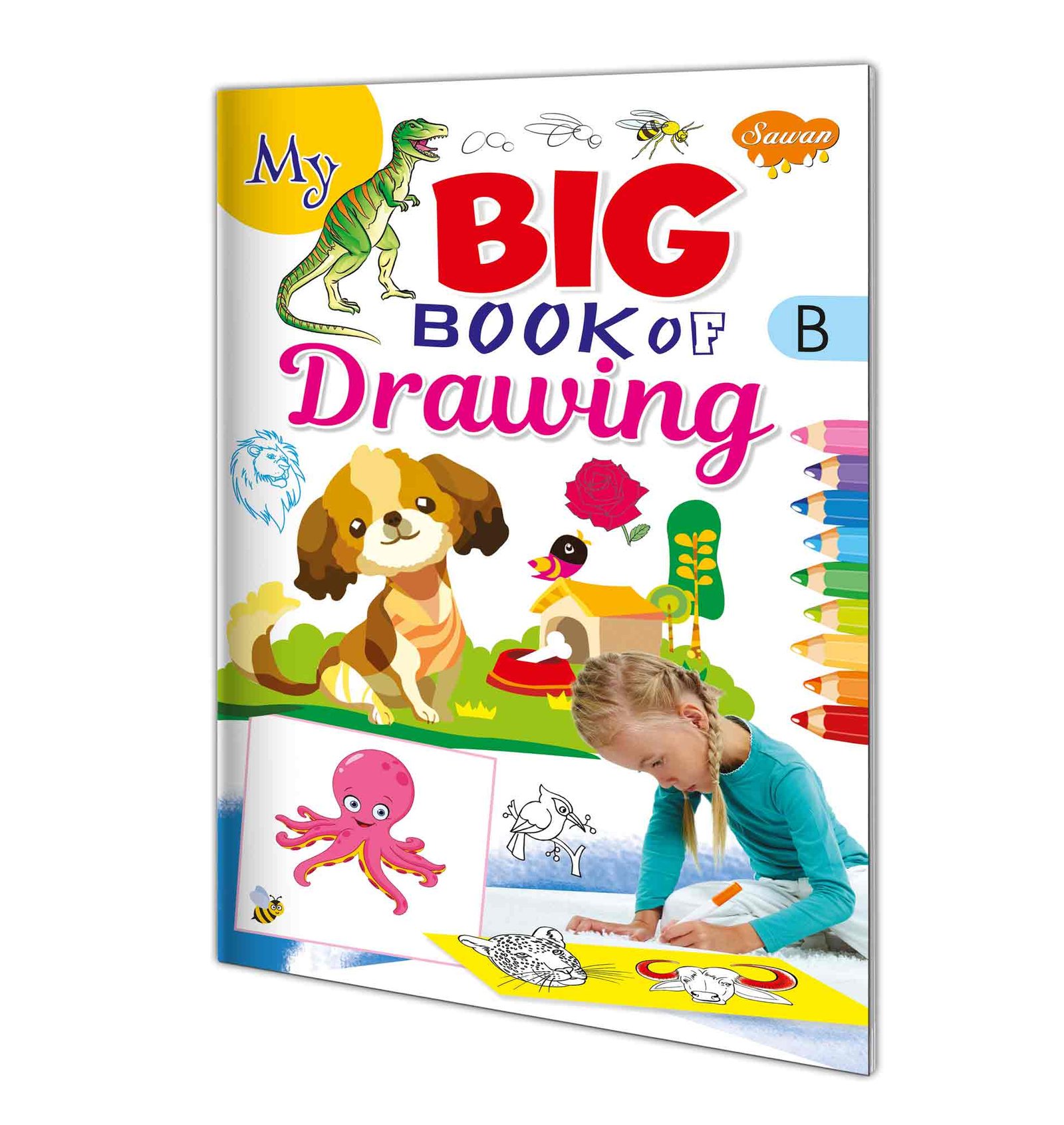 Big Drawing Book Kids Art And Drawing Big Colouring Book Creative Drawing Book Big Drawing Book