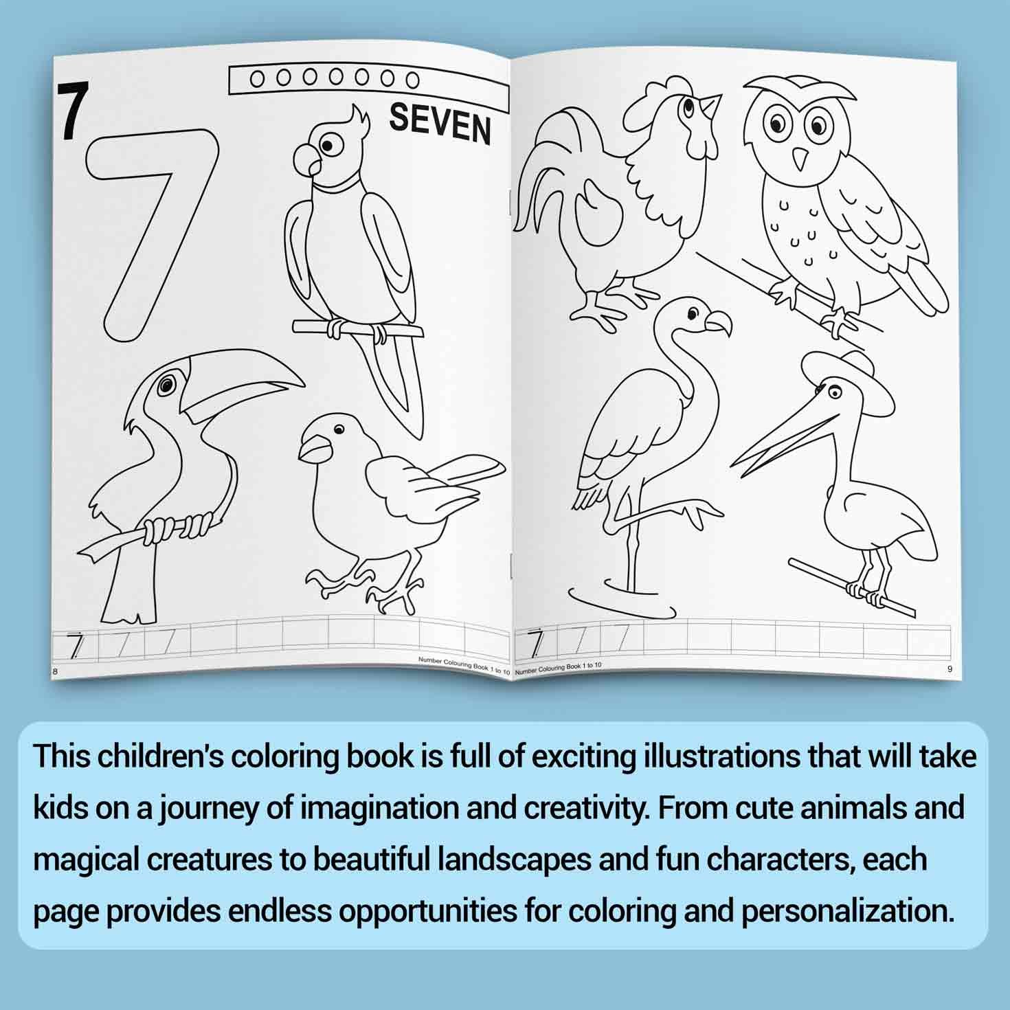 Number Colouring Book 1 to 10 - Image 4