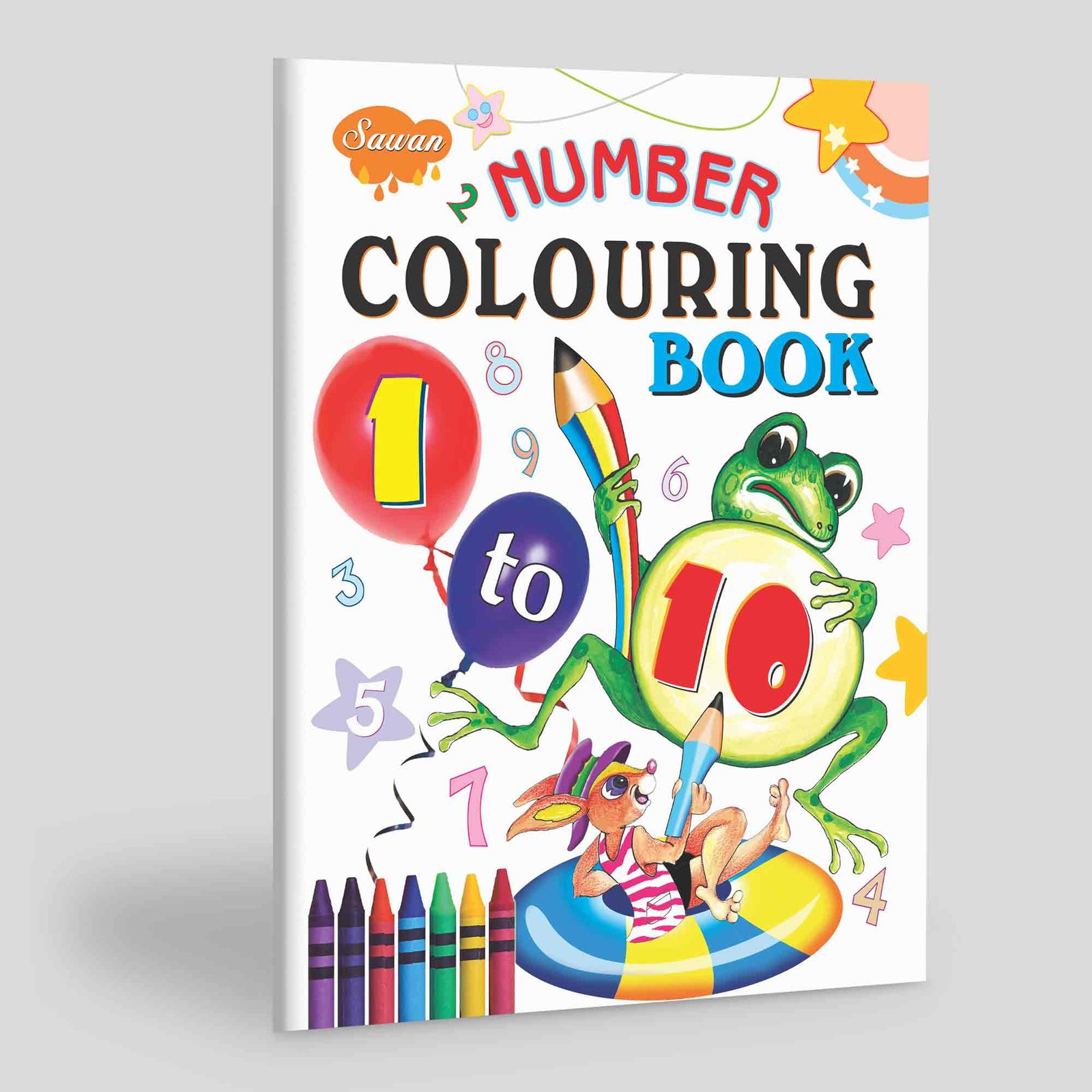 Number Colouring Book 1 to 10 Numbers Colouring Book for Kids Number Drawing Book for Children Number Practice Book for Kids Counting and Colouring Book