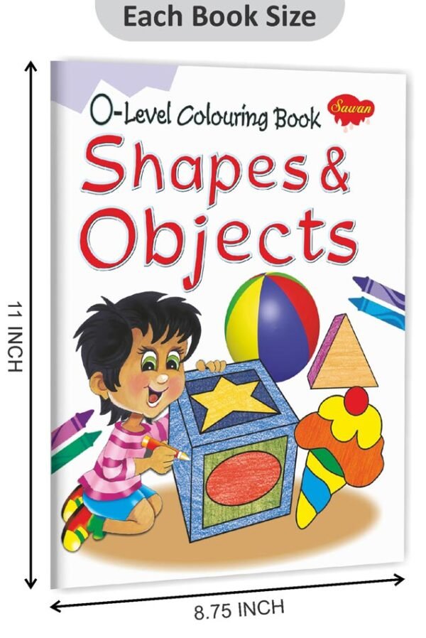 Shapes & Objects | '0' Level Colouring Books | Kids Colouring Books - Image 2