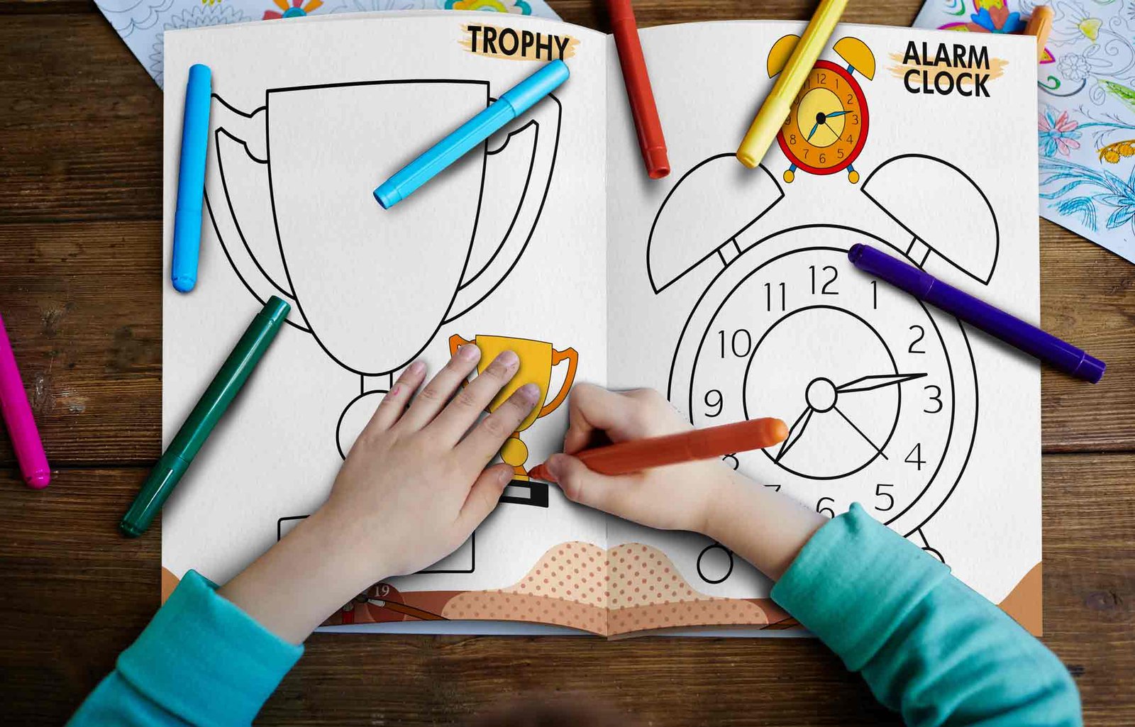 2 In 1 Copy to Colour Shapes And Objects - Image 6
