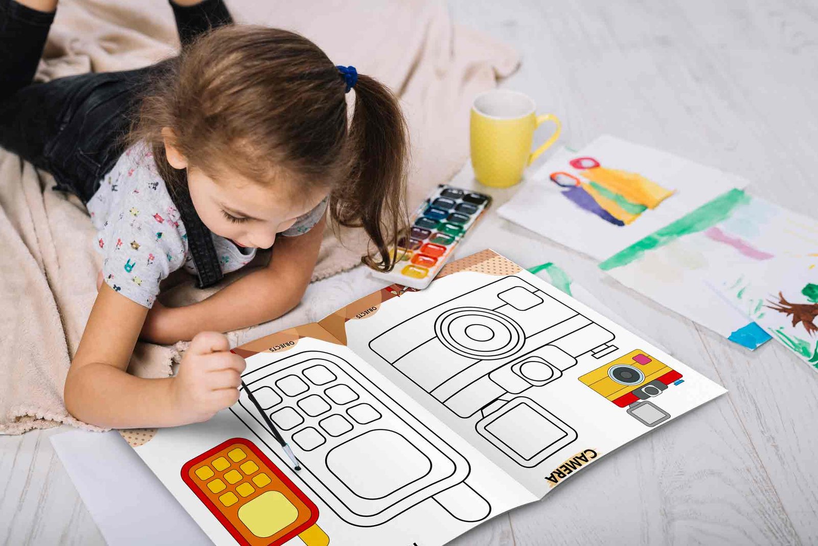 2 In 1 Copy to Colour Shapes And Objects - Image 7