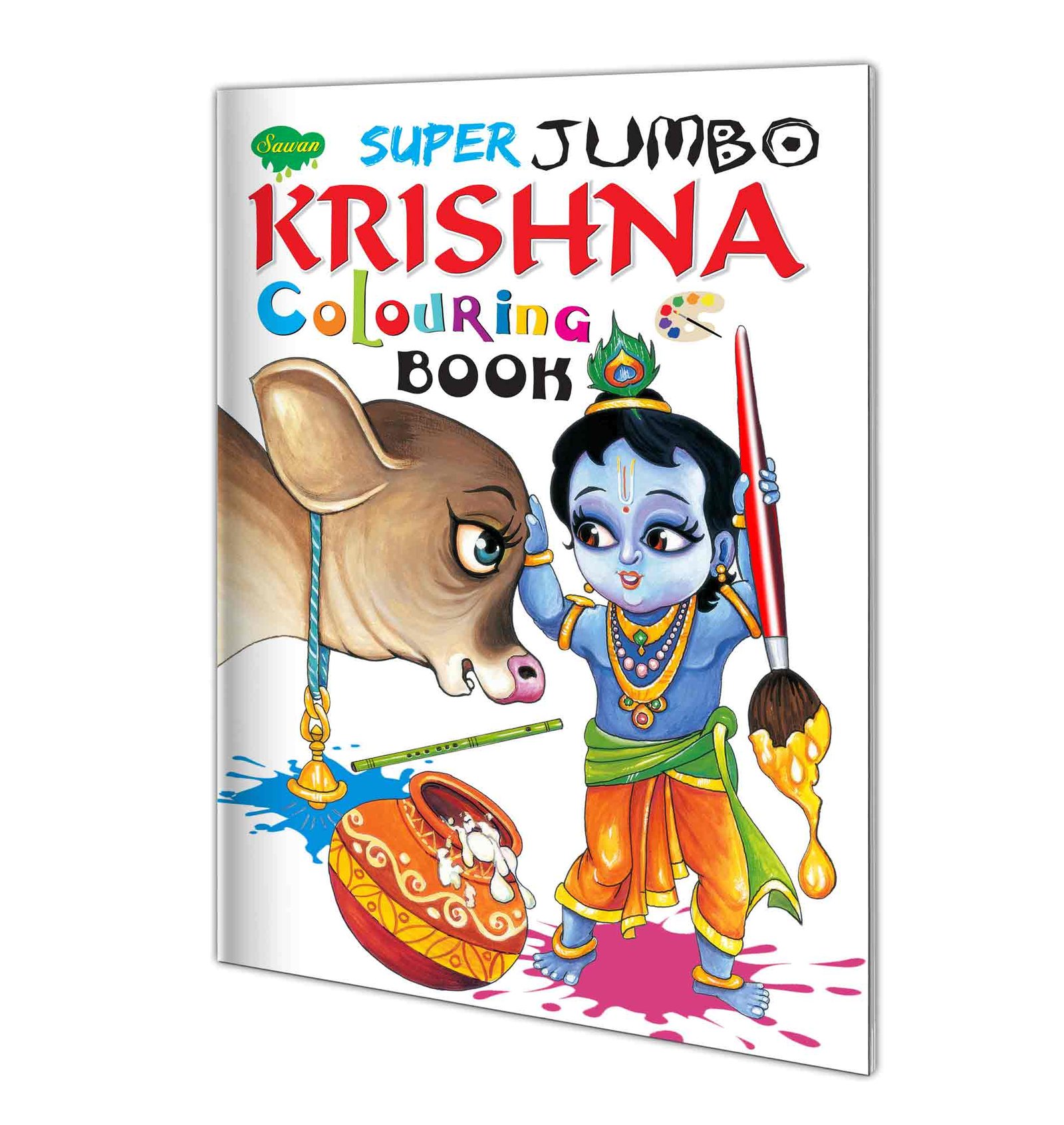 Super Jumbo Krishna Colouring Book Super Jumbo Krishna Book Jumbo Krishna Colouring Book Krishna Art Book for Kids Kids Krishna Drawing Book Krishna Drawing and Colouring Book