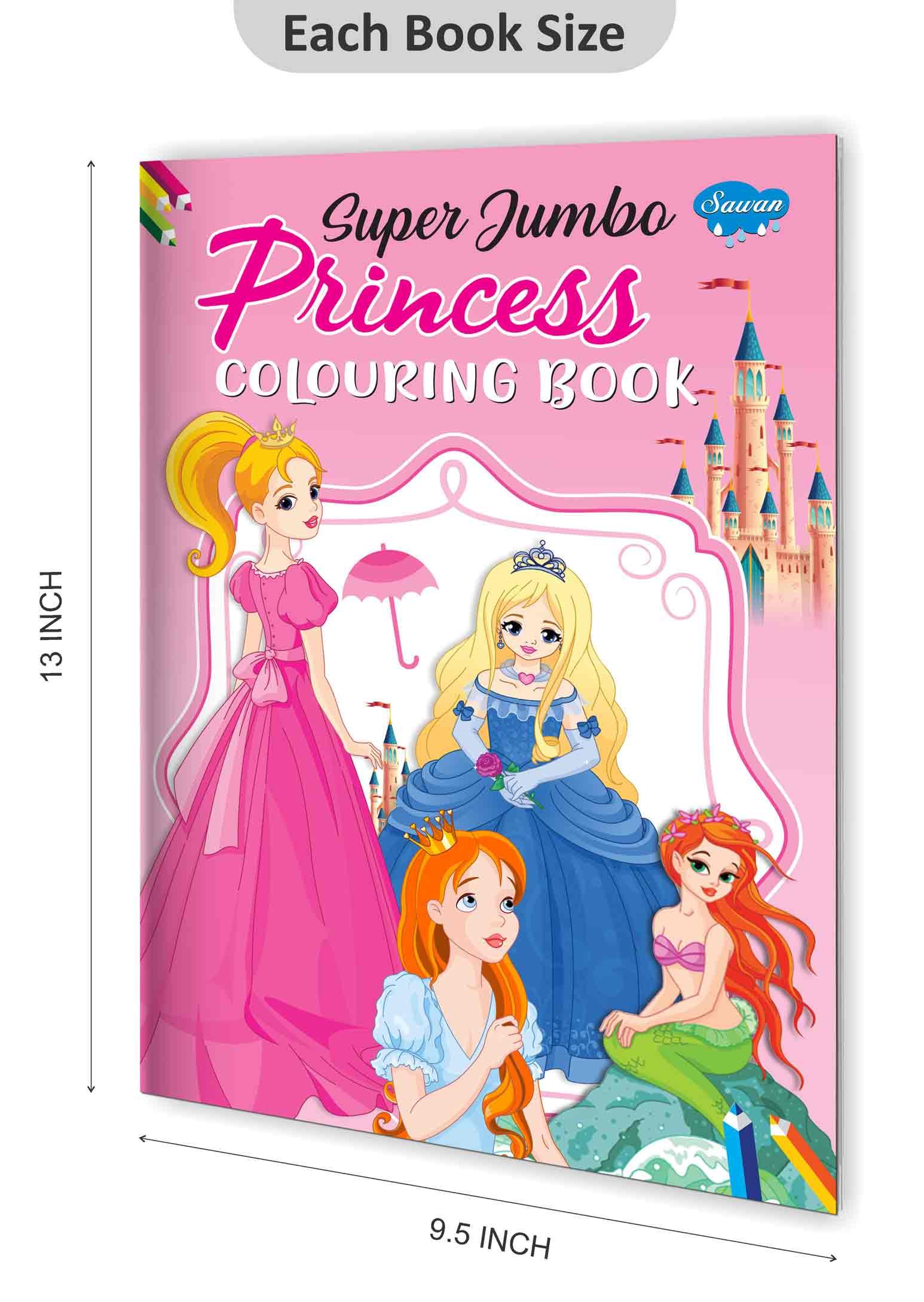 Super Jumbo Princess Colouring Book | Super Jumbo Colouring Book - Image 2