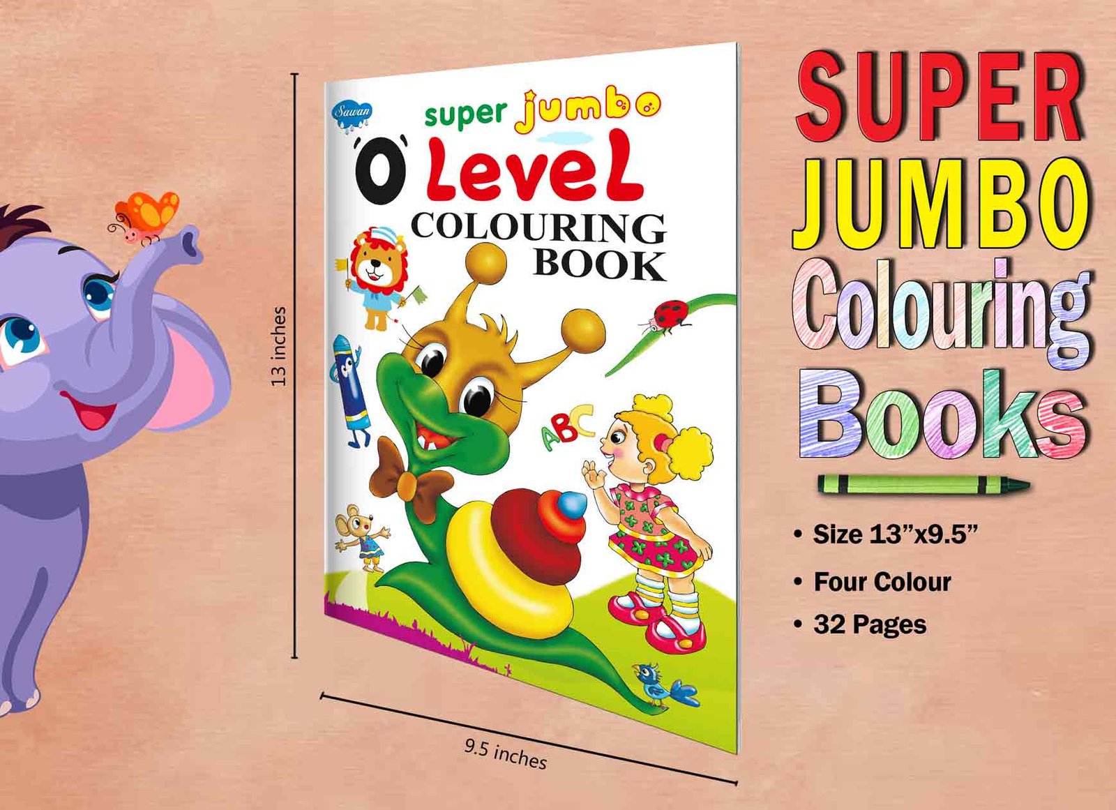 Super Jumbo '0' Level Colouring Book | Super Jumbo Colouring Book - Image 5
