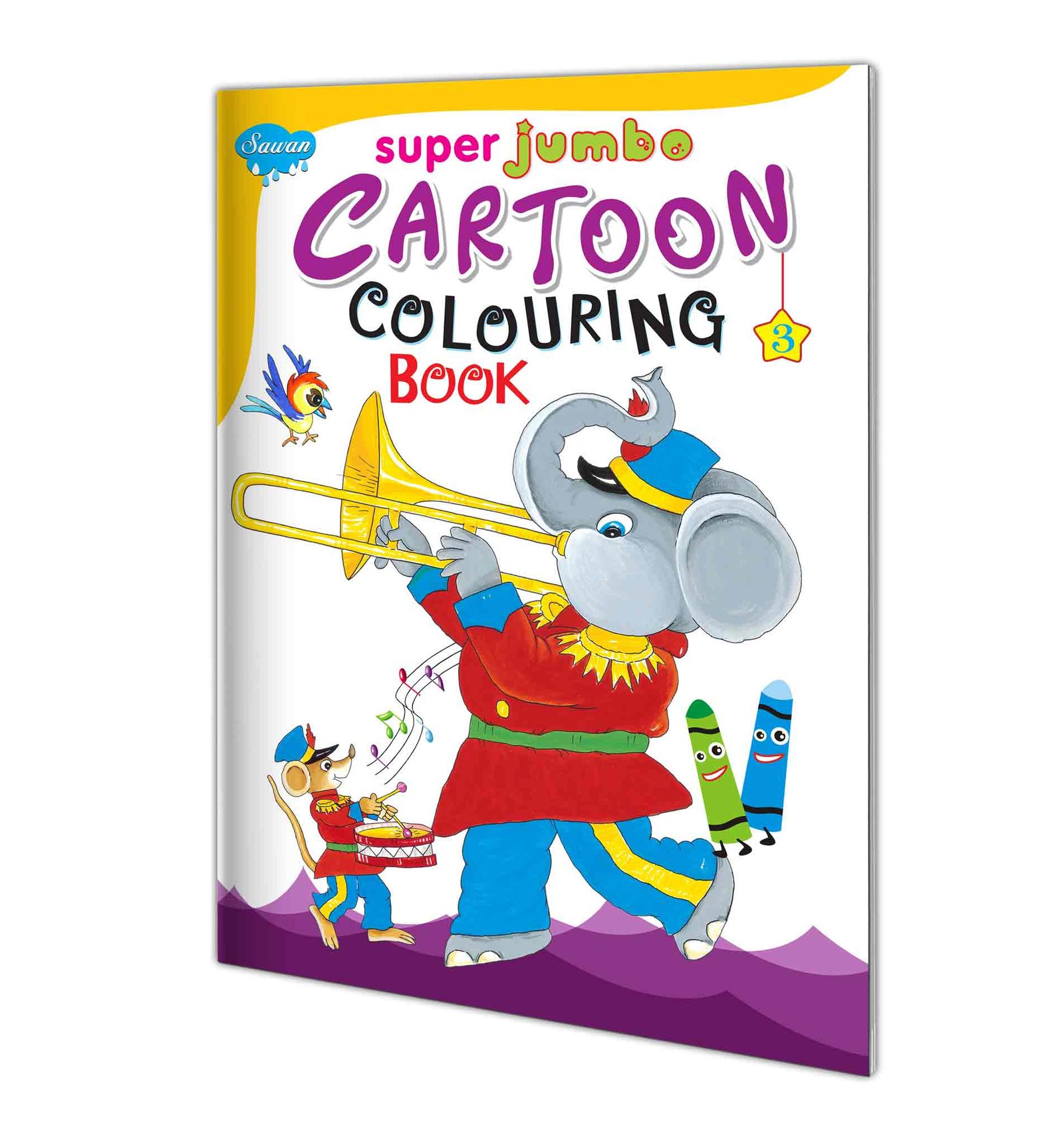 Super Jumbo Cartoon Colouring Book-3