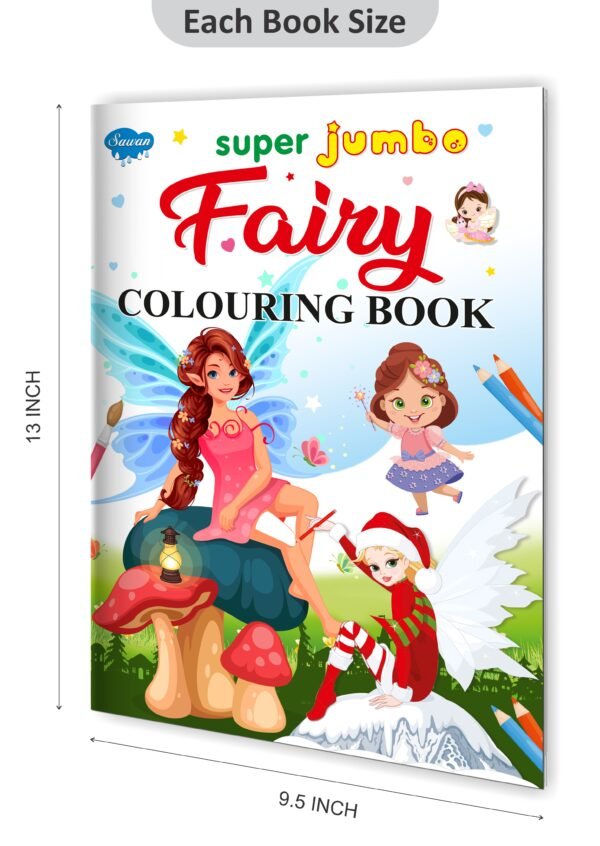 Super Jumbo Fairy Colouring Book | Super Jumbo Colouring Book - Image 2
