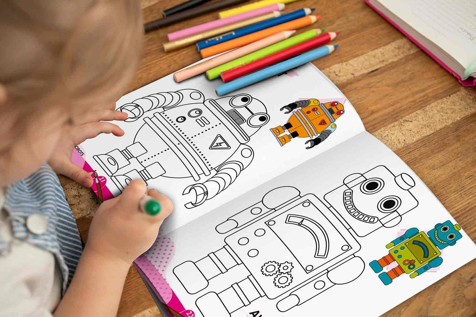 2 In 1 Copy to Colour Superheroes and Robots - Image 5
