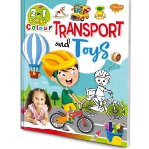 Transport and Toys Colouring Book Kids Toys Colouring Book Transport Drawing and Colouring Book Copy and Colour Book for Kids Kids Transport and Toys Book
