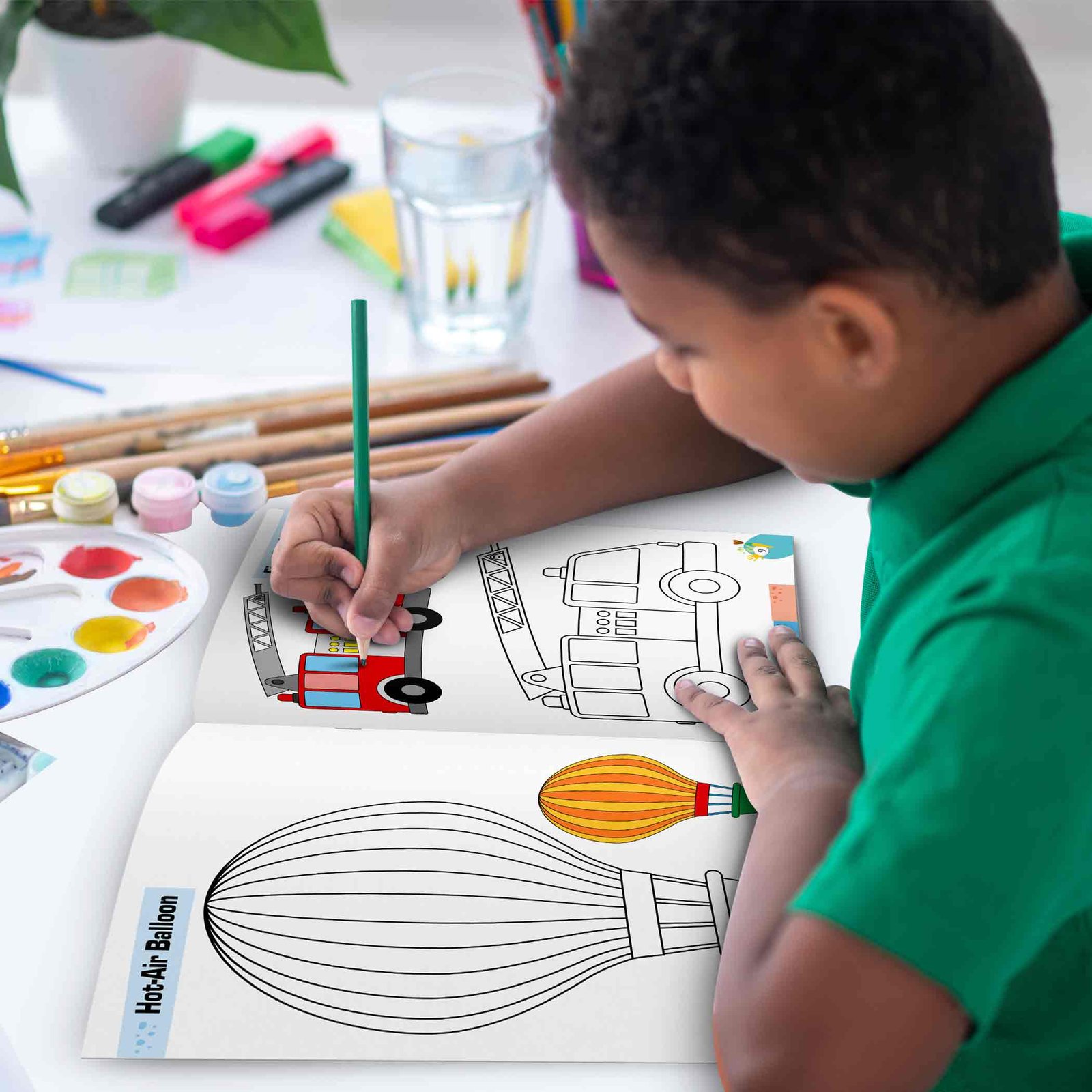 Vehicles Colouring Book | Colouring Books For children | Kids Colouring Book - Image 6