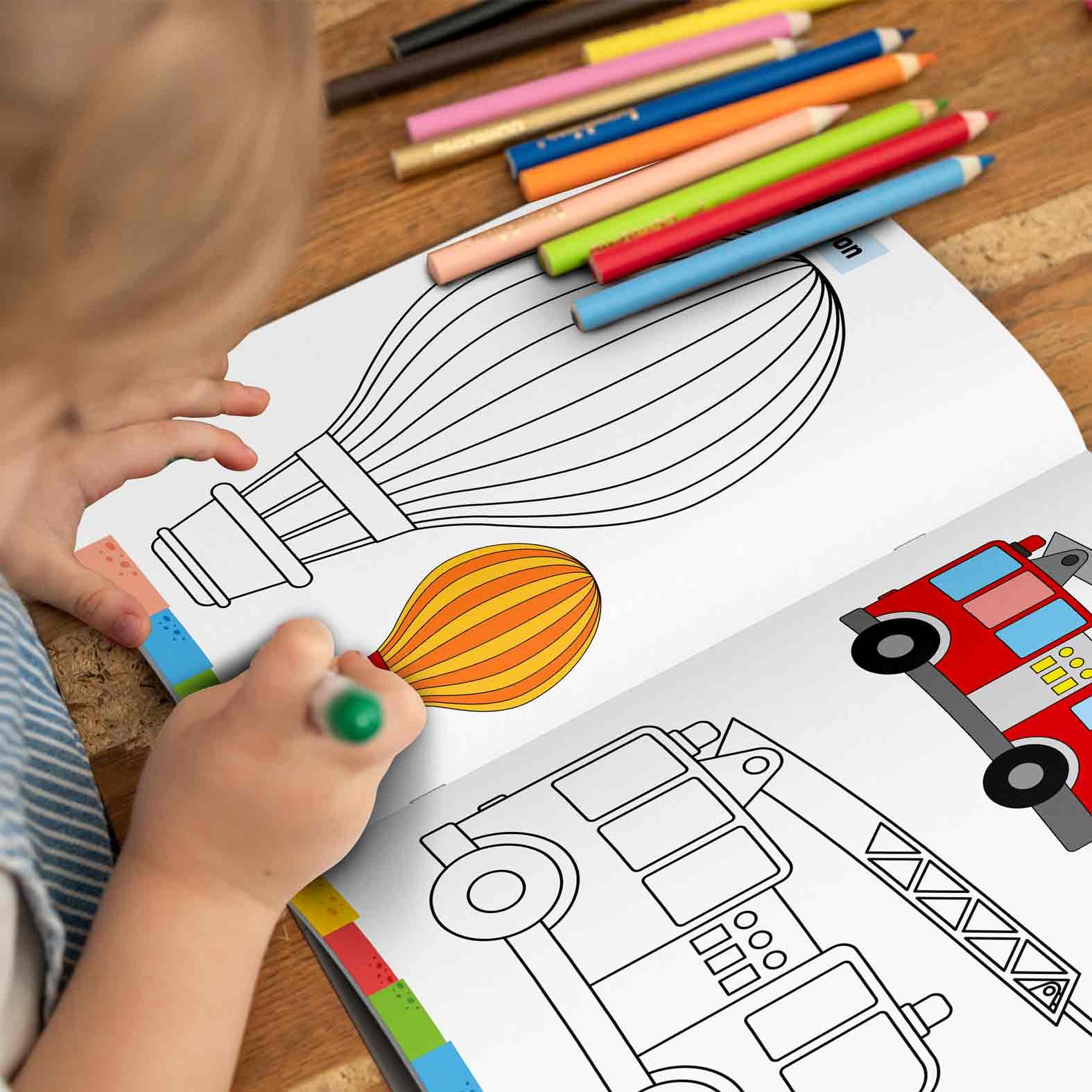Vehicles Colouring Book | Colouring Books For children | Kids Colouring Book - Image 9