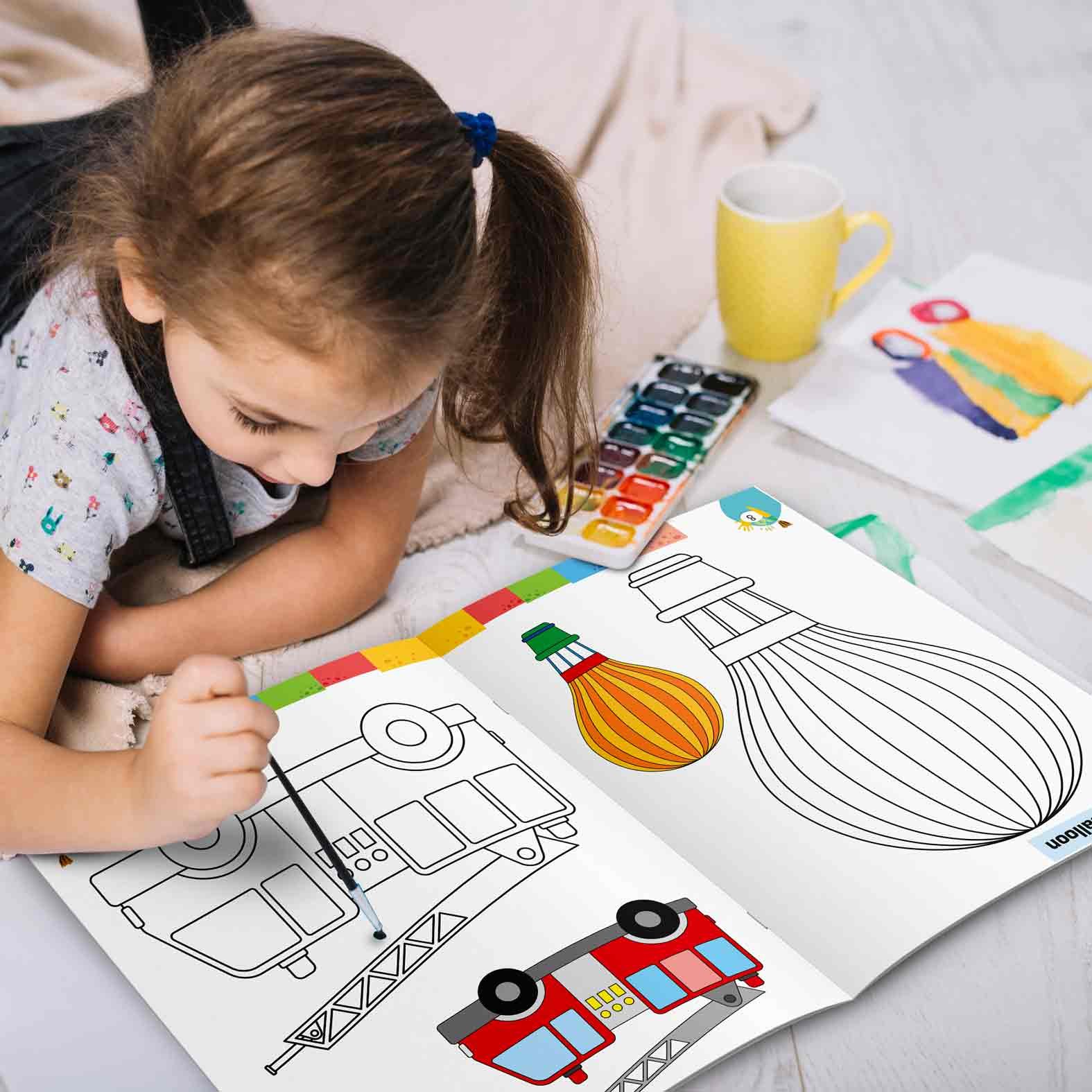 Vehicles Colouring Book | Colouring Books For children | Kids Colouring Book - Image 11