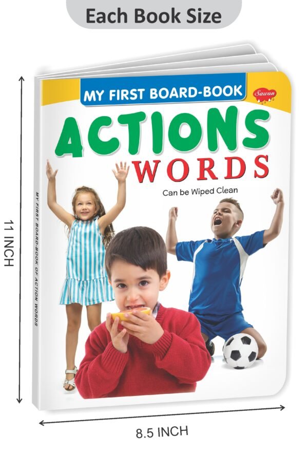 Action Words | My First Board-Book | Early Learning Picture Book - Image 2
