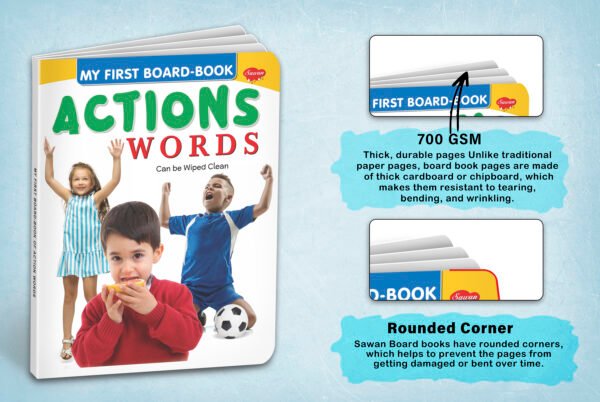 Action Words | My First Board-Book | Early Learning Picture Book - Image 4