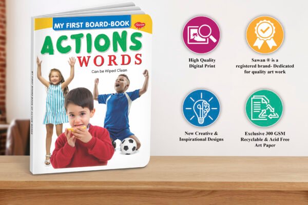 Action Words | My First Board-Book | Early Learning Picture Book - Image 5