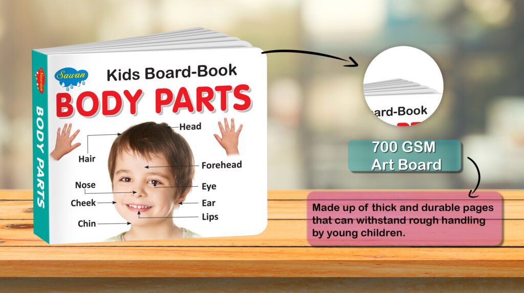 Body Parts Kids Board Book Early Learning Picture Book Sawan Books