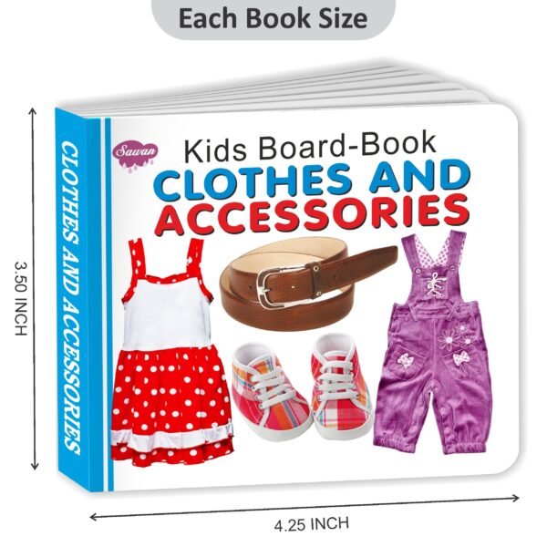 Clothes and Accessories | Kids Board Book | Early Learning Picture Book - Image 2