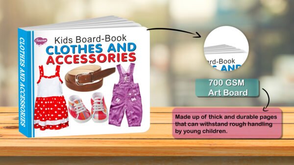 Clothes and Accessories | Kids Board Book | Early Learning Picture Book - Image 3