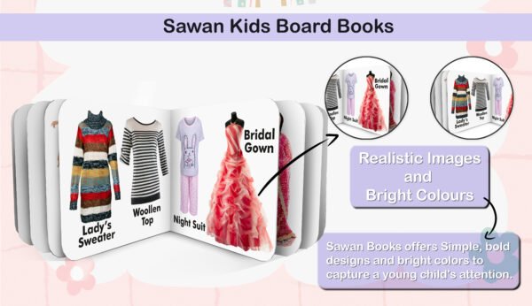 Clothes and Accessories | Kids Board Book | Early Learning Picture Book - Image 7