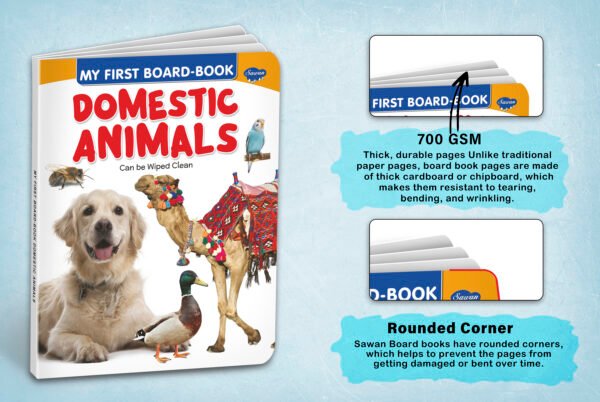 Domestic Animals | My First Board-Book | Early Learning Picture Book - Image 4