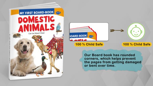 Domestic Animals | My First Board-Book | Early Learning Picture Book - Image 3