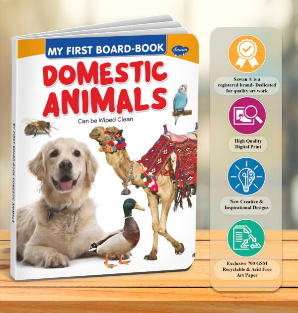 Domestic Animals | My First Board-Book | Early Learning Picture Book - Image 7