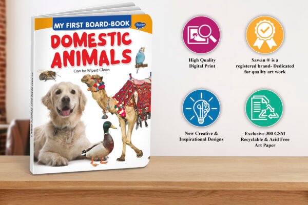 Domestic Animals | My First Board-Book | Early Learning Picture Book - Image 5