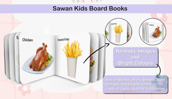 Foods and Beverages | Kids Board Book | Early Learning Picture Book - Image 7