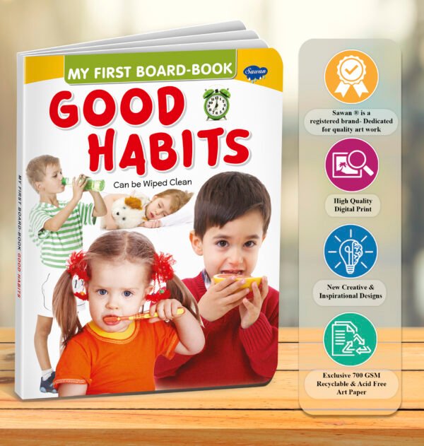 Good Habits | My First Board-Book | Early Learning Picture Book - Image 7