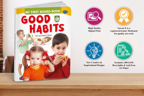 Good Habits | My First Board-Book | Early Learning Picture Book - Image 5