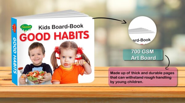 Good Habits | Kids Board Book | Early Learning Picture Book - Image 3