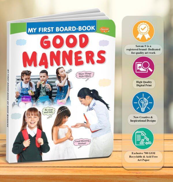 Good Manners | My First Board-Book | Early Learning Picture Book - Image 7