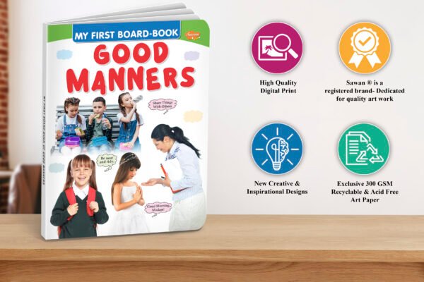 Good Manners | My First Board-Book | Early Learning Picture Book - Image 5