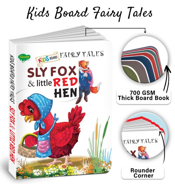 Sly Fox & Little Red Hen | Kids Board Fairy Tales | Book for Kids - Image 4
