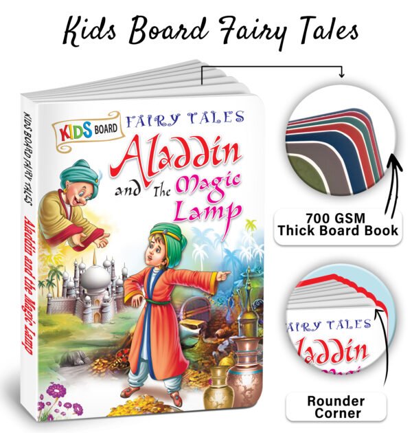 Aladdin and the Magic Lamp | Kids Board Fairy Tales | Book for Kids - Image 4